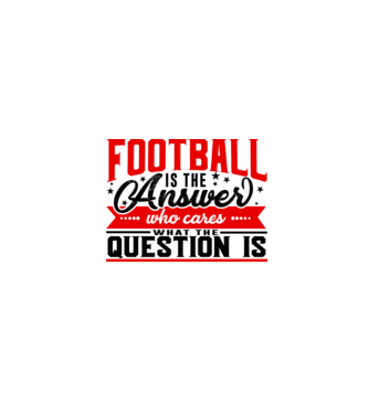 Sport is the answer FOTBALIST model alb pe tricou