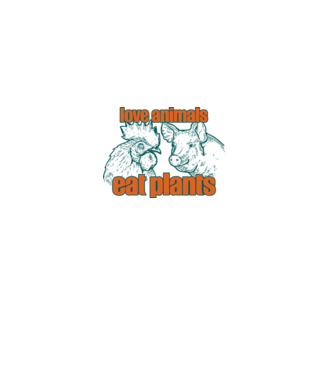 love animals model alb pe tricou