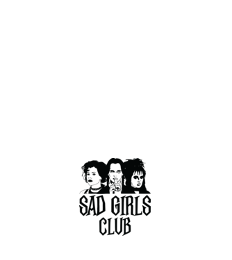  Sad Girls Club model negru pe tricou