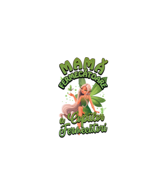 Mamă fermecătoare a copiilor fermecătorit model alb pe tricou