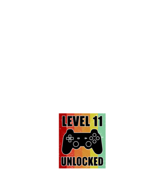 level 11 unlocked retro gamer model negru pe tricou