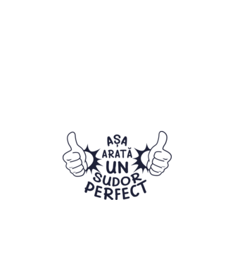 Așa arată un SUDOR perfect model alb pe tricou