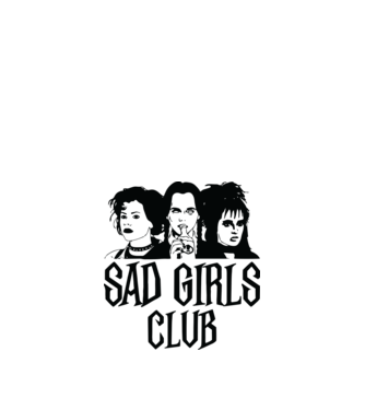 Sad Girls Club model alb pe tricou