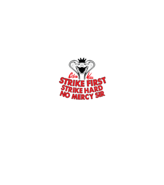Strike first strike hard logo model alb/roșu pe tricou