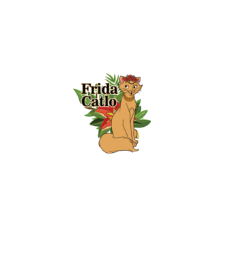 FridaCatlo model negru pe tricou