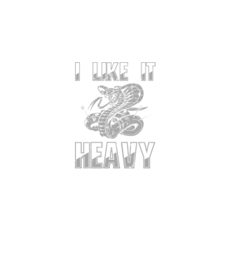 I like it heavy model negru pe tricou