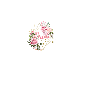 BRIDE roses floral model alb pe tricou