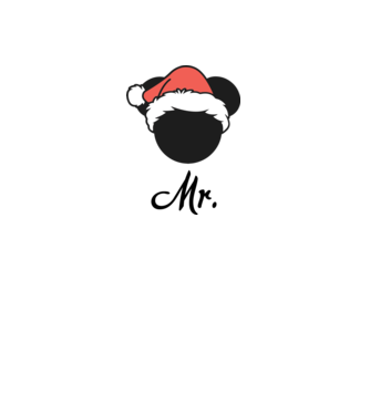 mr christmas model gri pe tricou