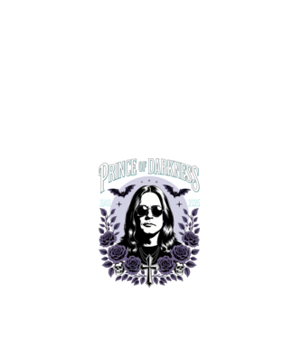 Prince of Darkness model alb pe tricou