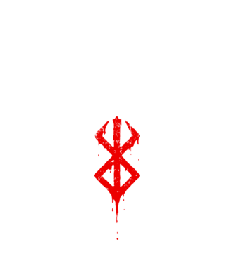 Berserk logo model negru pe tricou