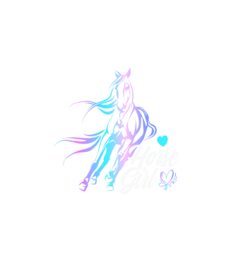 Horse girl 2 model alb pe tricou