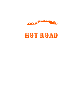 Hot road cartel model negru pe tricou