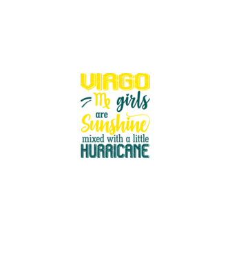 Sunshine with Hurricane VIRGO model negru pe tricou
