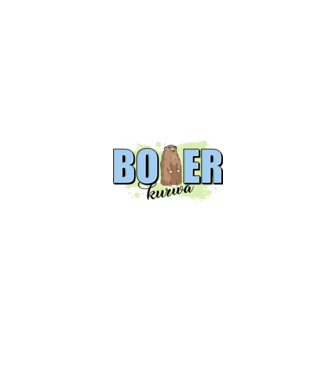 Bober Kurwa model alb/roșu pe tricou