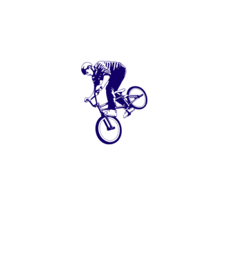 BMX stunt model gri pe tricou