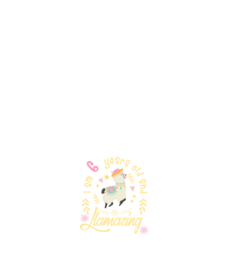 Birthday Llamazing 6 years old model negru pe tricou