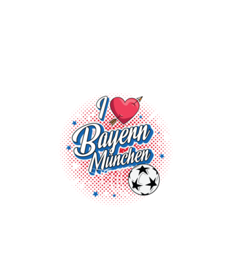 Popart Bayern model negru pe tricou