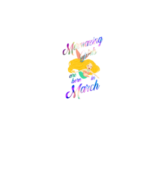 Mermazing girls are born march model negru pe tricou