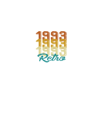 1993 retro model alb pe tricou