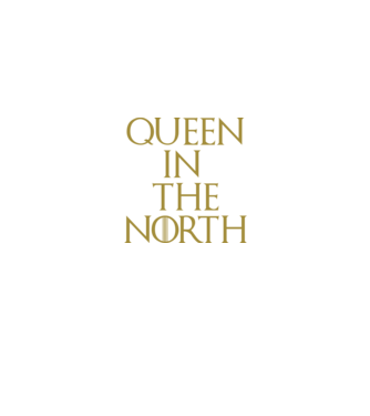 Queen in the North model negru pe tricou