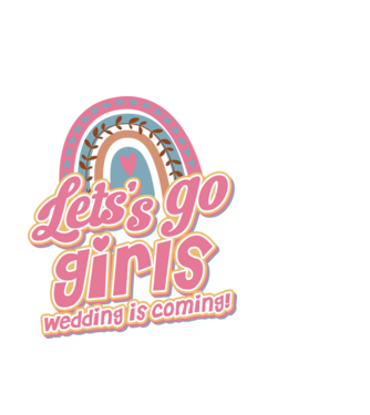 Lets go girls model alb pe tricou