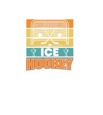 Ice Hockey model negru pe tricou