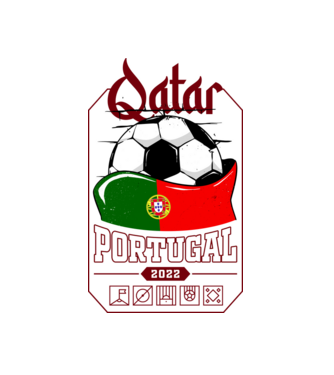 Qatar teams Portugal model alb pe tricou
