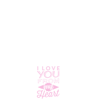 love you from model alb pe tricou