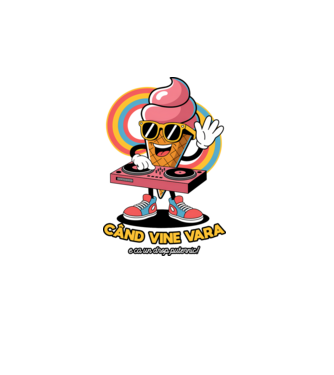 Când vine vara, e ca un drop puternic! model alb pe tricou