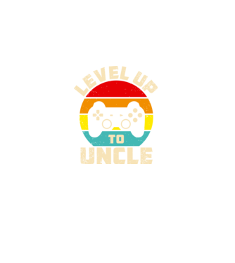 Level Up Uncle model negru pe tricou