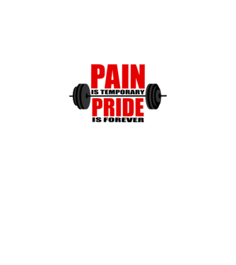 Pain is temporary model gri pe tricou