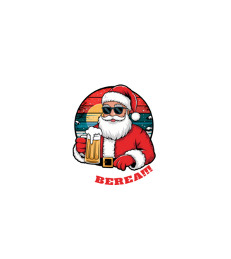 Ho ho ține mi berea! Negru model negru pe tricou