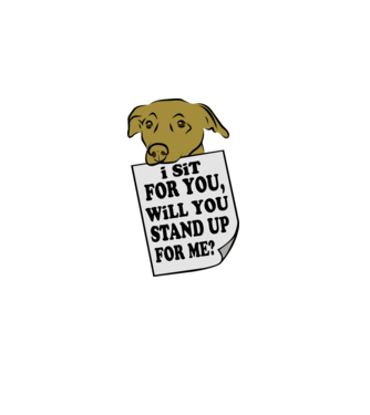 I sit for you model negru pe tricou