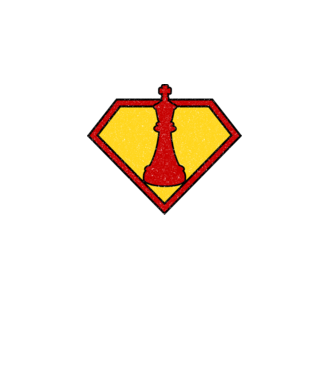SuperChess rege model turcoaz pe tricou