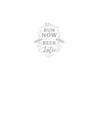 Run now beer later vintage model turcoaz pe tricou