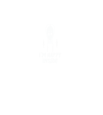 WEDNESDAY Happy inside model negru pe tricou