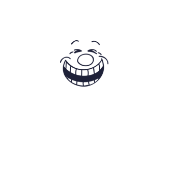 Funny Face Smiley model alb pe tricou
