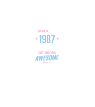 Made in - 1987 model verde pe tricou