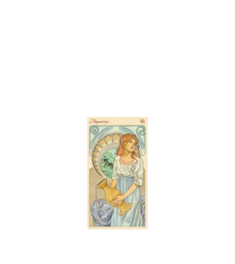 Horoscop Tarot VARSATOR model alb pe tricou