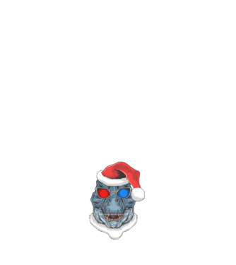 Santasaurus Rex model negru pe tricou
