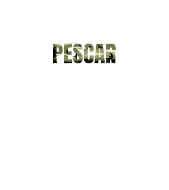PESCAR model negru pe tricou