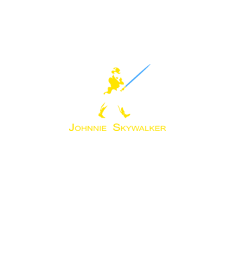 Johnnie Skywalker model negru pe tricou