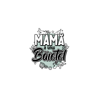 Mamă a unui băiețel model alb pe tricou