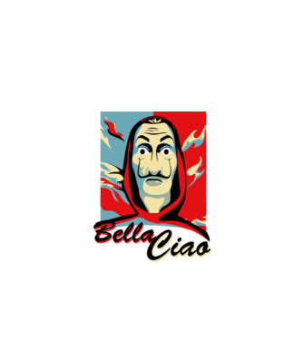 obey bella ciao model alb pe tricou