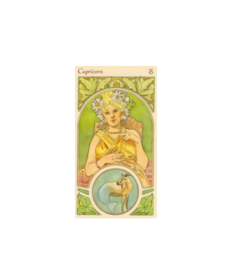 Horoscop Tarot CAPRICORNUL model alb pe tricou