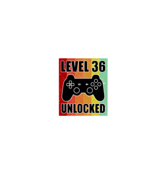 level 36 unlocked retro gamer model negru pe tricou