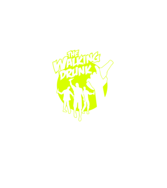 Walking Drunk model negru pe tricou