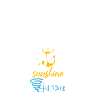 August Girls are Sunshine mixed with a little Hurricane model negru pe tricou