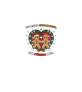 Tu ești ghimbirul din păinea mea  model alb/roșu pe tricou