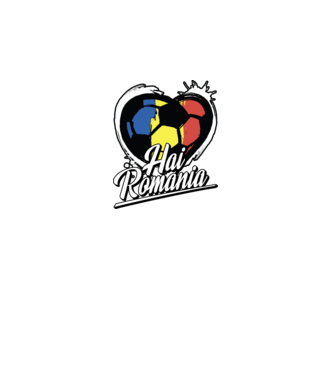 Hai romania heart model negru pe tricou